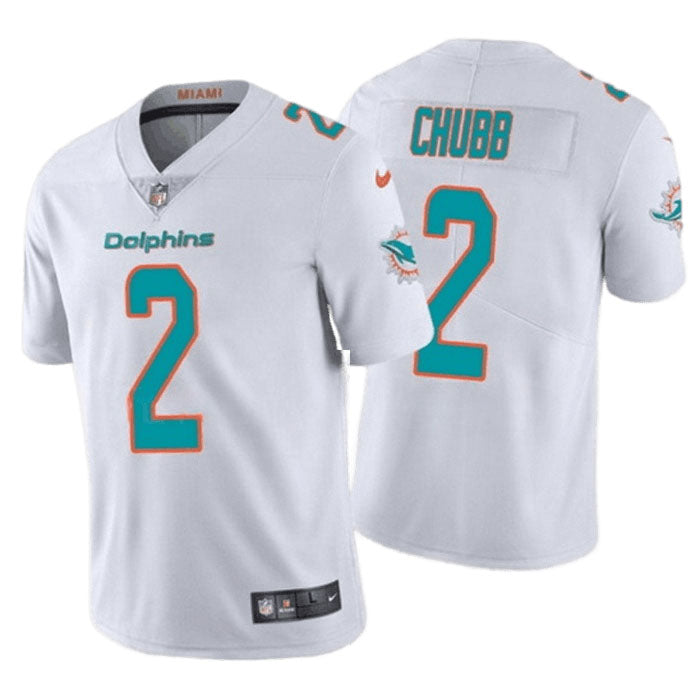 Men's Miami Dolphins Bradley Chubb Vapor Jersey - White