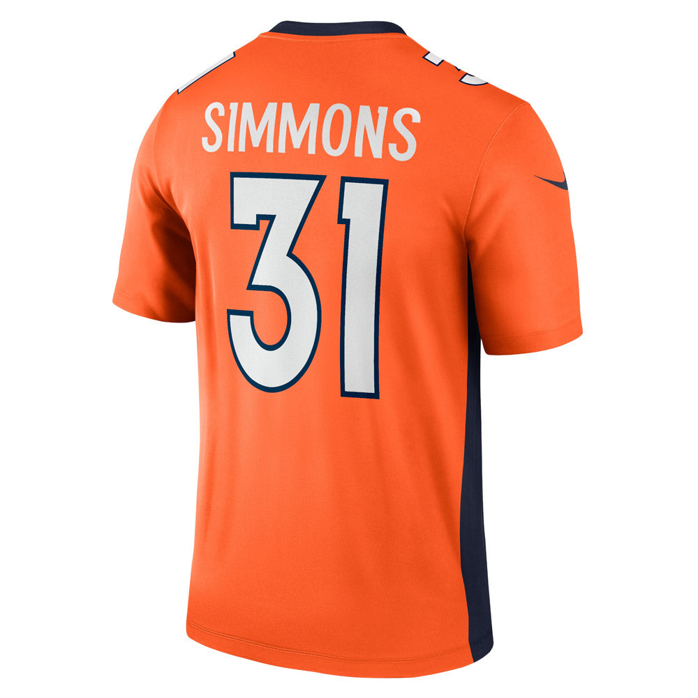 Men's Denver Broncos Justin Simmons Legend Jersey Orange